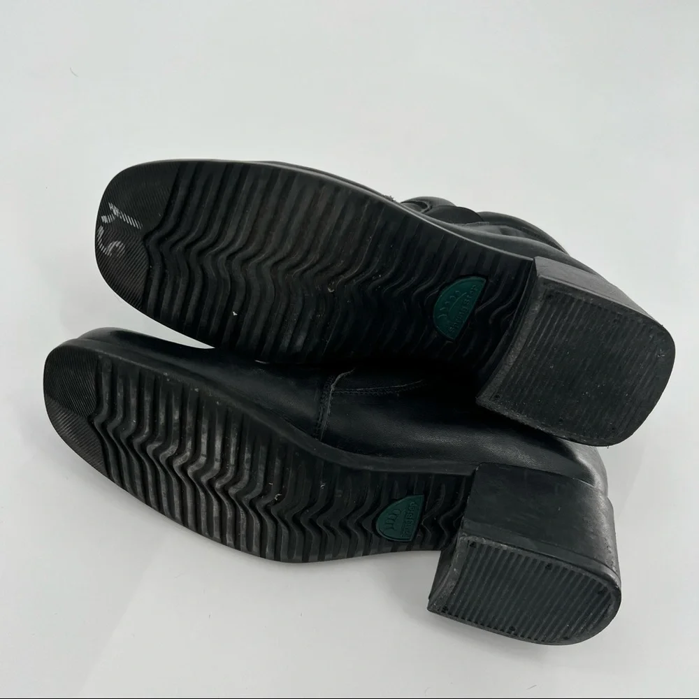 Spring Step black leather boots shoes size 6